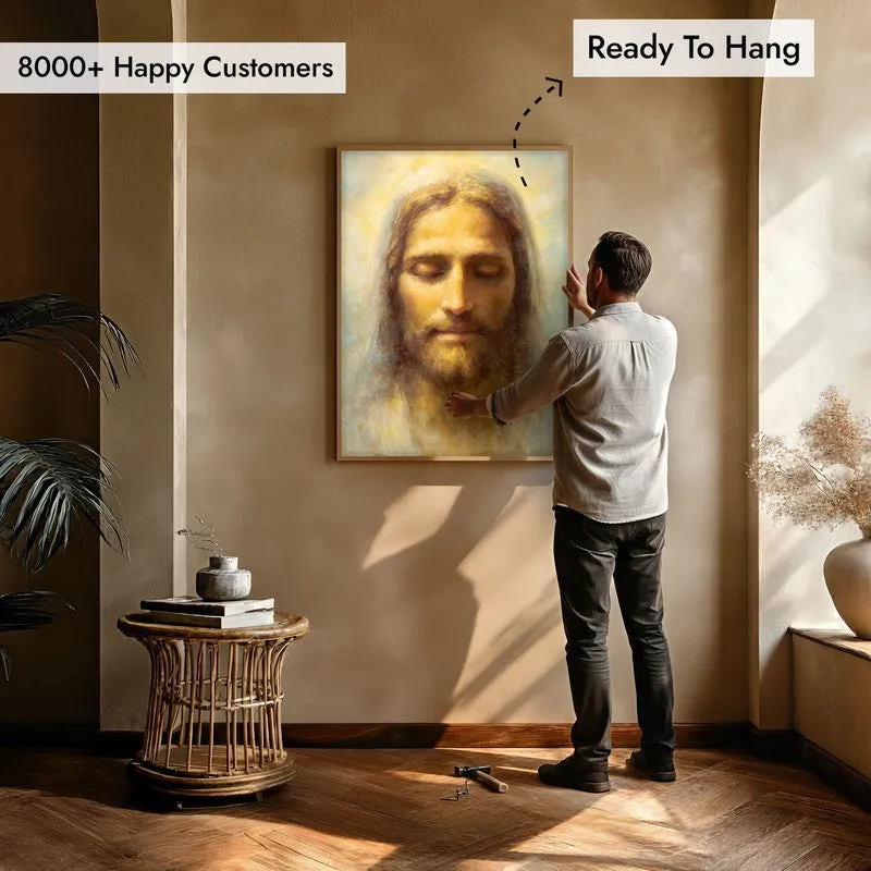 Anointed Beauty Archival Paper Wall Painting With Brown Frame media 5