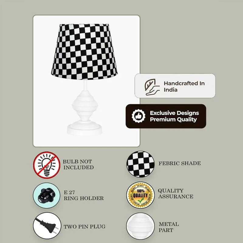 TwilightGlow Night Light Wooden Table Lamp - Black,White media 7