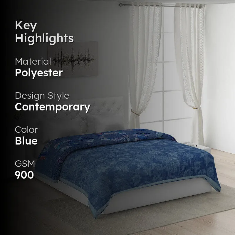 Monte Carlo Mystic Meadow Blanket (Blue)- 900 GSM media 2