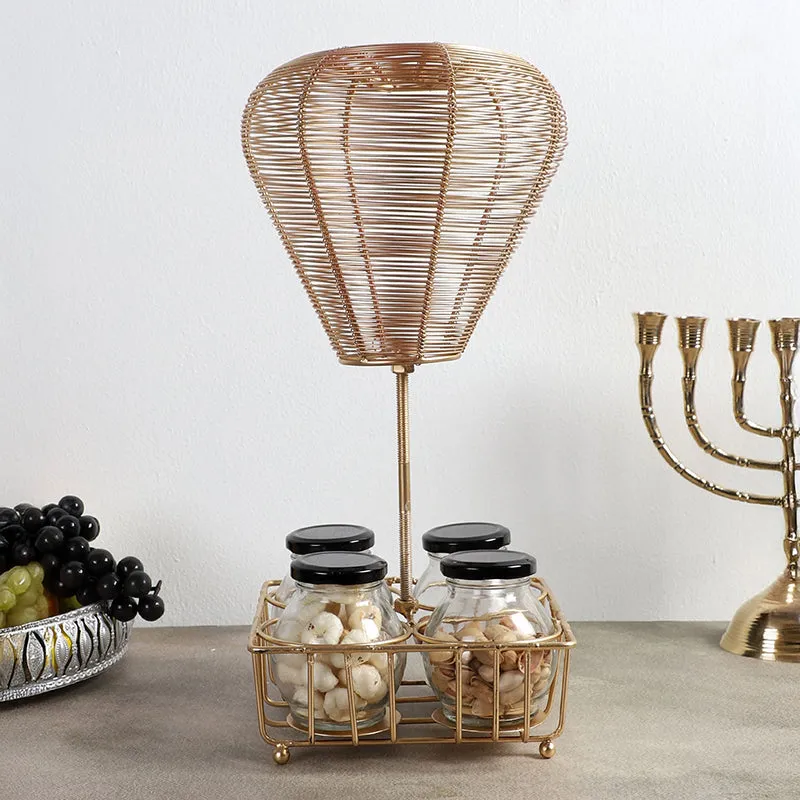 Colette Iron Rack With Jar - Five Piece Set media 6