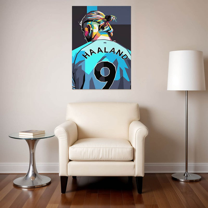 Electric Haaland Wall Poster