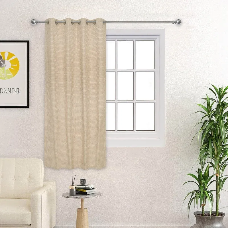 Form Ease Cotton Room Darkening Curtains - Beige media 3