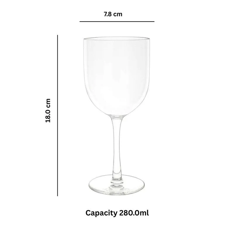 Golden Aura Goblet Glass(300 mL) - Set Of Two media 6