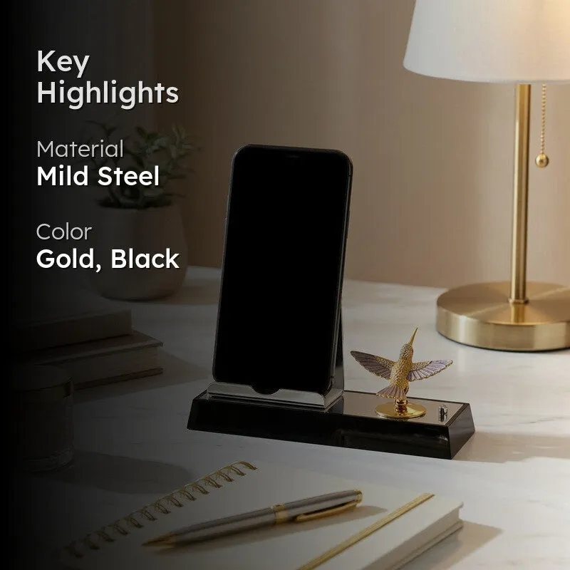 Shadowline Humming 24K Gold Plated Mild Steel Desk Organiser media 2