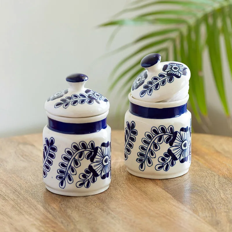 Oliera Ceramic Jar (420 mL) - Set Of Two media 1