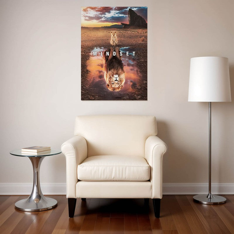 Lion's Resolve Wall Poster