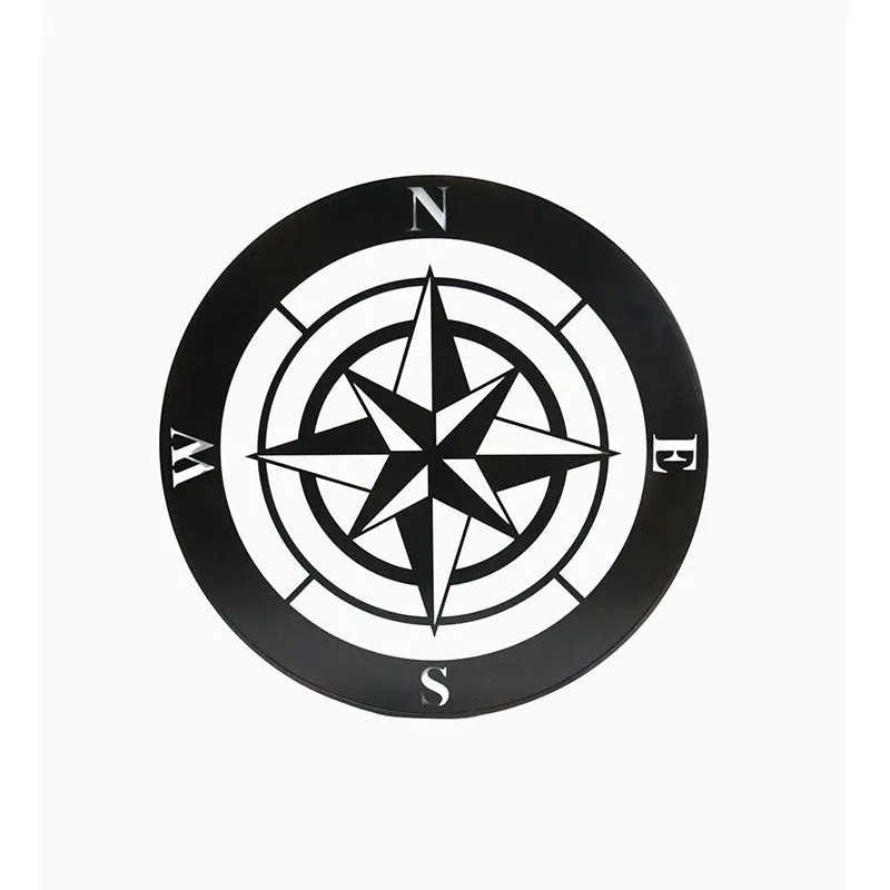 Compass Black Iron Wall Accent media 3