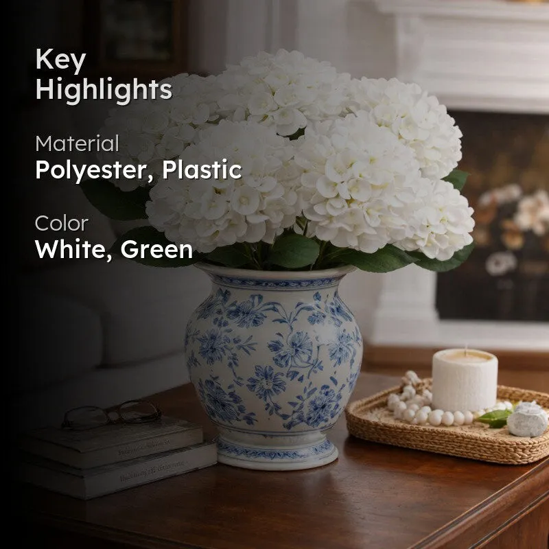 Spring Blossom Artificial Hydrangea Flower - Set Of Four media 2