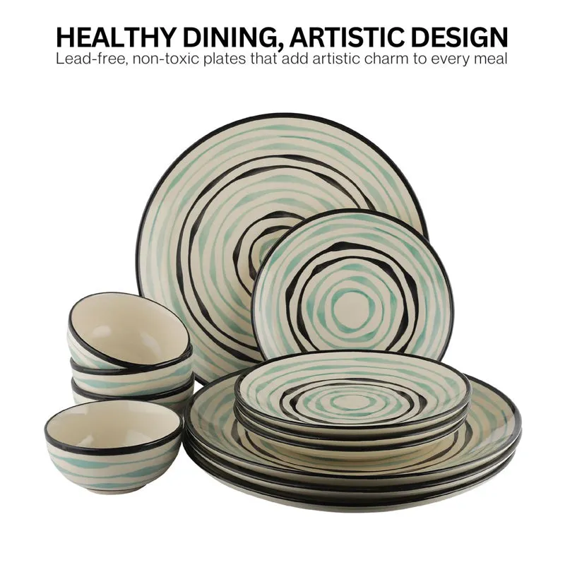 Sitara Stoneware Dinner Set - 12 Piece Set media 3
