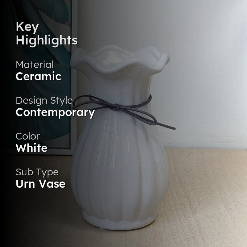 Eclectic Elegance Vase - White media 2