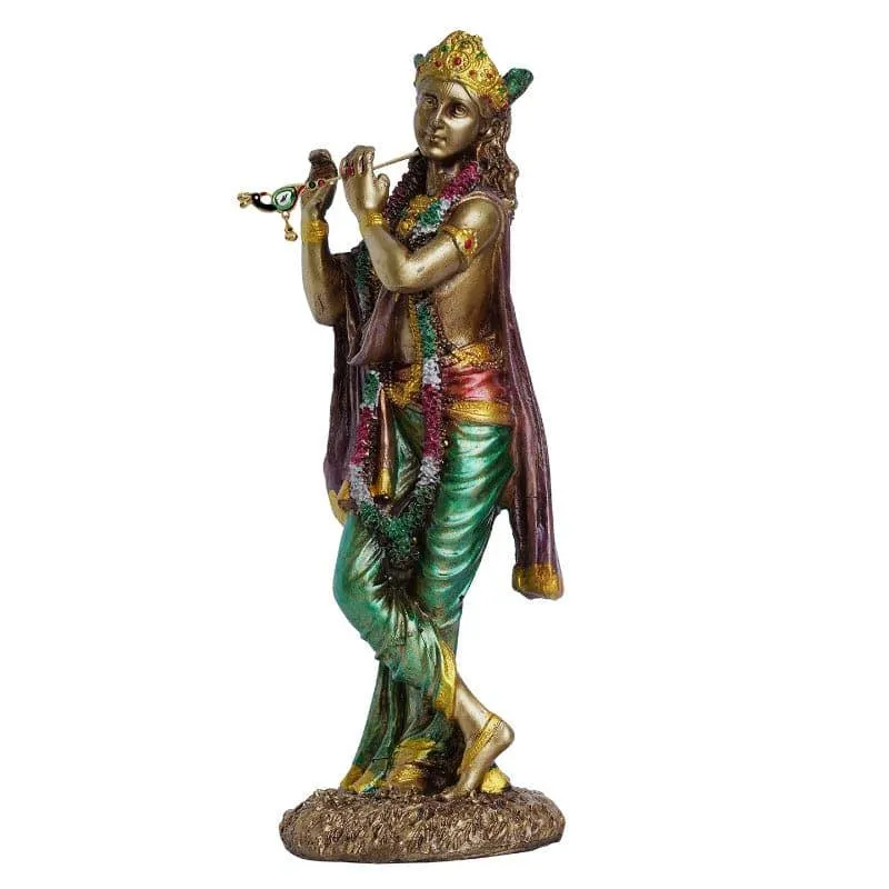 Krishna Symphony Resin Idol - Multicolor media 3