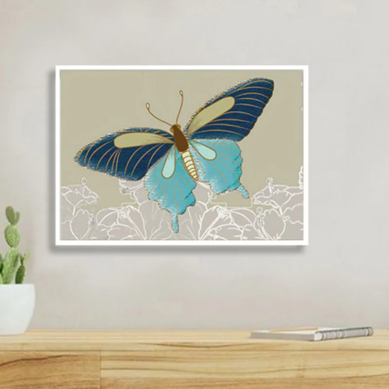 Butterfly's Whimsy Wall Art with White Frame media 1
