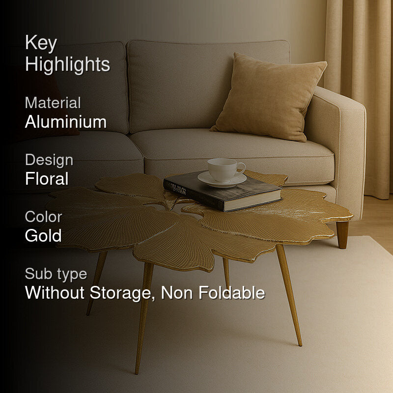 Fleurelle Curve Aluminium Side Table media 2