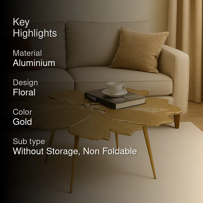 Fleurelle Curve Aluminium Side Table media 2
