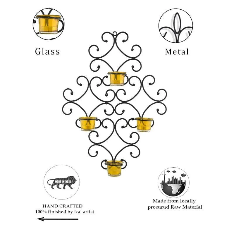Victorian Candle Holder - Yellow media 5