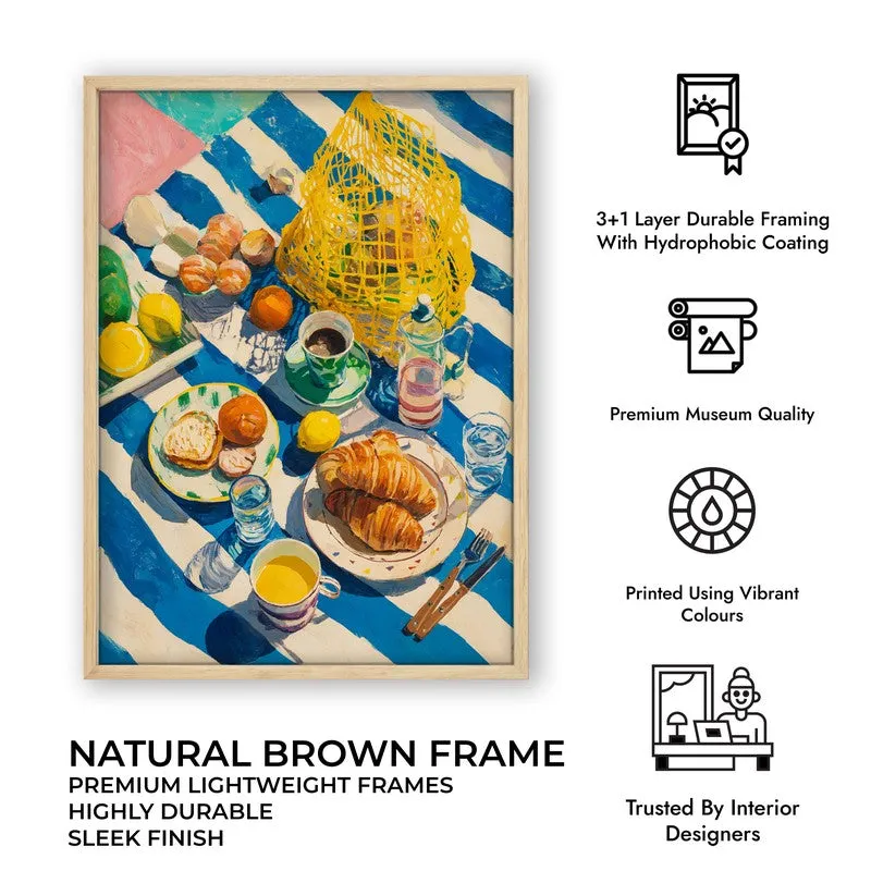 Feastiva Canvas Wall Painting With Brown Frame media 10
