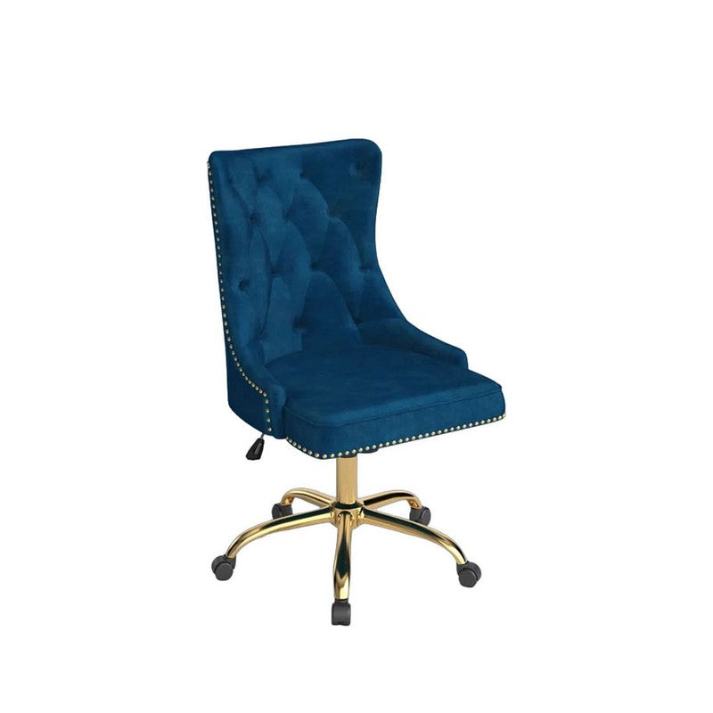 Seatra Neem Wood Office Chair - Dark Blue media 5