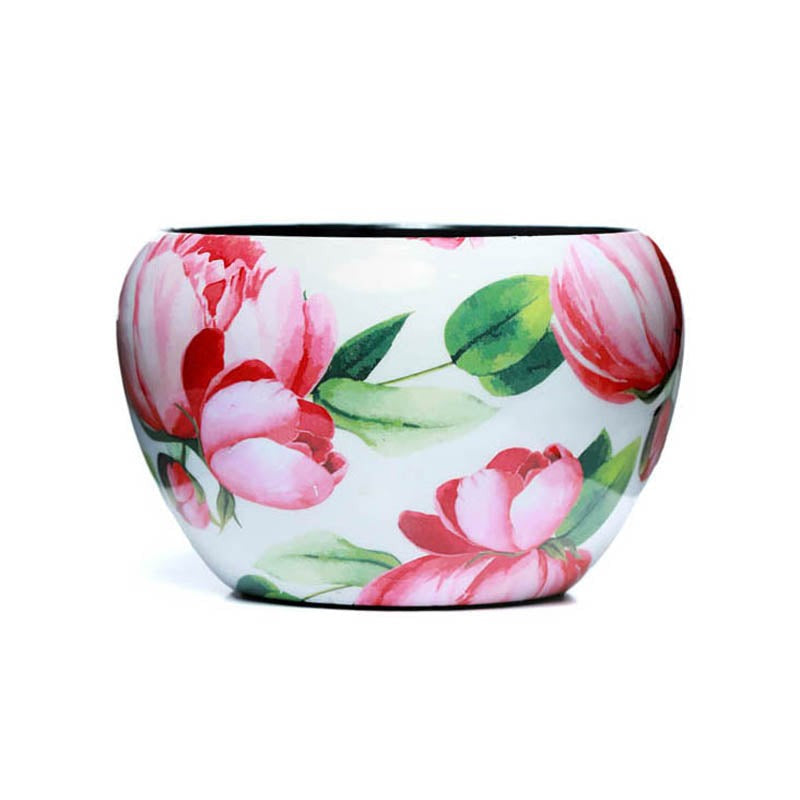 Lotus Bloom Handcrafted Planter With Stand - Four Piece Set media 8