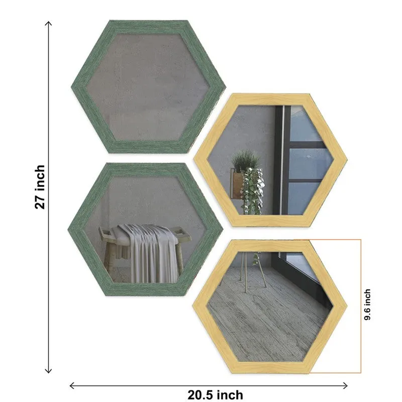 Luxora Wall Mirror With PVC Frame - Set Of Four media 5