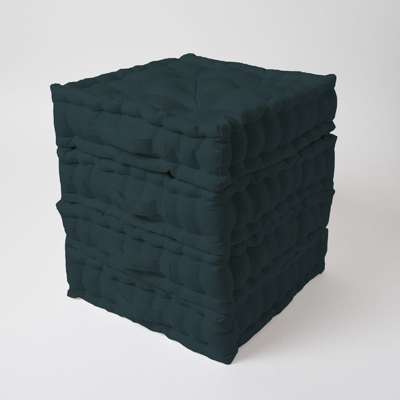 Marlon Cotton Floor Cushion (Botanical Green) - Set Of Four media 3