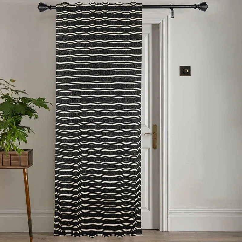 Stripe Story Curtain - Black media 3