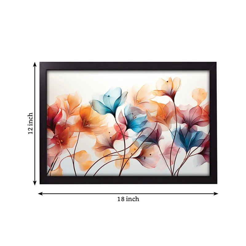 Pastel Poeny Bloom Wall Painting media 4