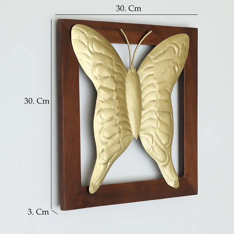 Golden Farfalla Metal & Wood Wall Accent media 5