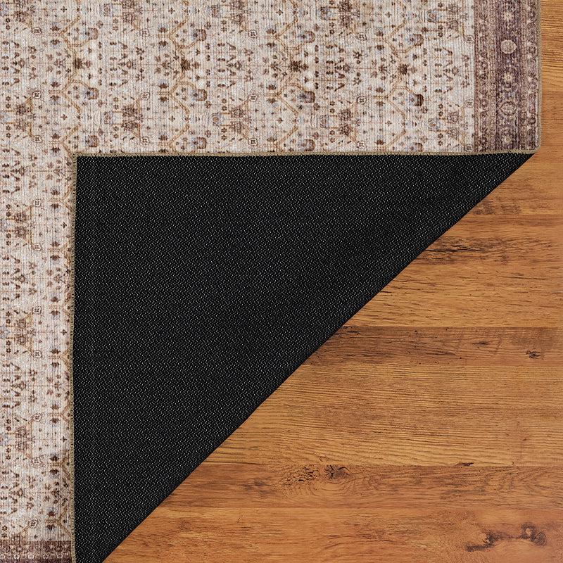 Sadie Ethnic Polyester Carpet - Beige media 6