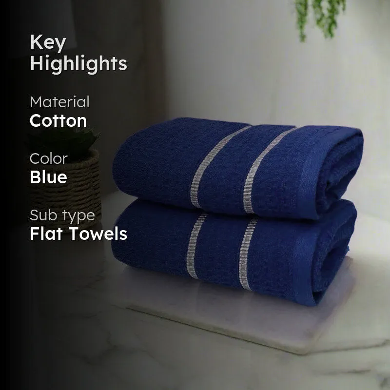 Junia Hand Towel (Navy Blue) - Set Of Two media 2