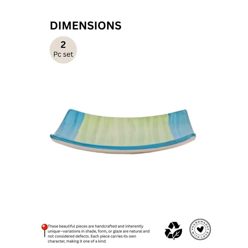 MetroLuxe Ceramic Platters - Set Of Two media 7