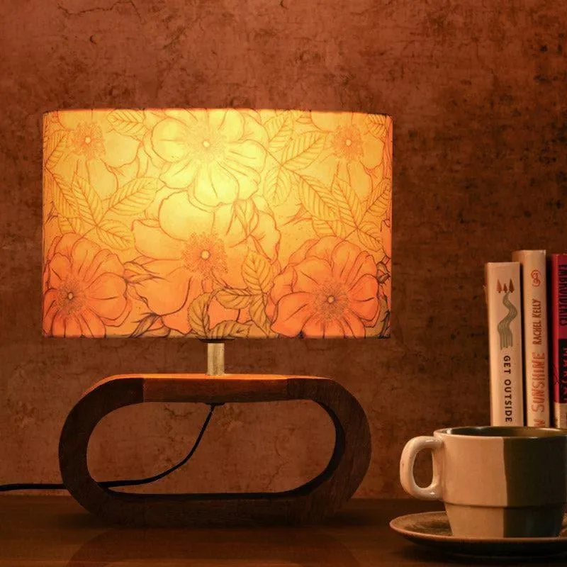 Flora Spread Mirza Fabric Table Lamp - Multicolor media 1