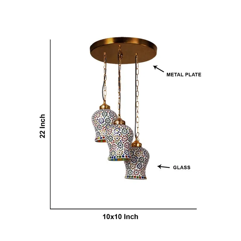 Zariya Glass Ceiling Lamp - Multicolor media 7