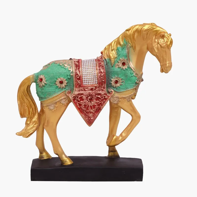 Imperial Steed Horse Polyresin Showpiece - Set Of Two media 5