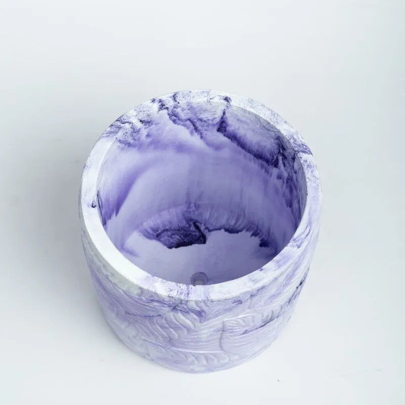 Leaf Print Planter - Purple media 4