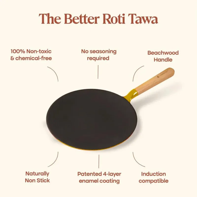 Cumin Co Enamel Cast Iron Roti Tawa media 4