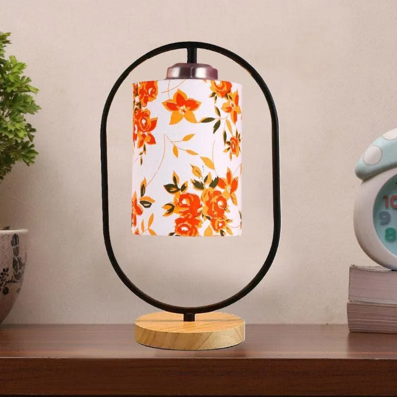 Floral Echo Fabric Table Lamp - Multicolor media 3