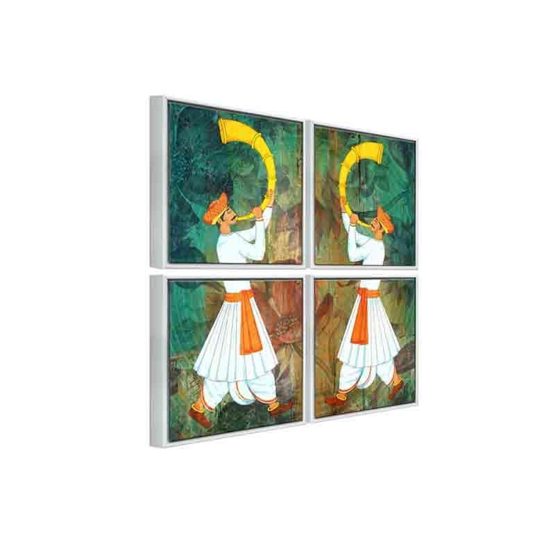 Maratha Poly Canvas Wall Art - Four Piece Set media 5