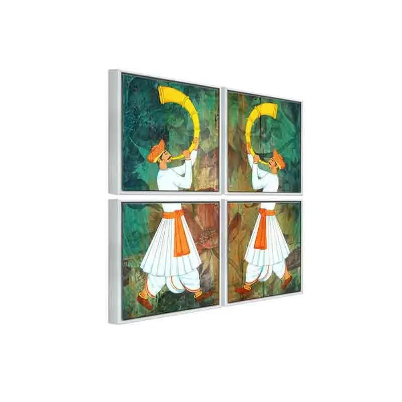 Maratha Poly Canvas Wall Art - Four Piece Set media 5