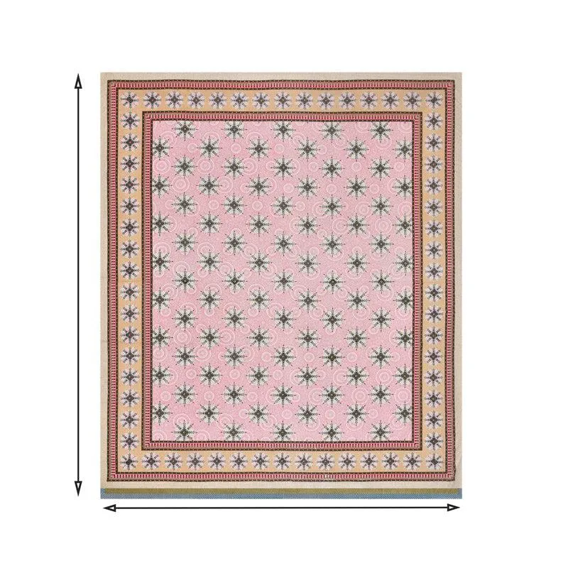 Taara Ethnic Printed Cotton Bedsheet (Pink) - 160 TC media 4