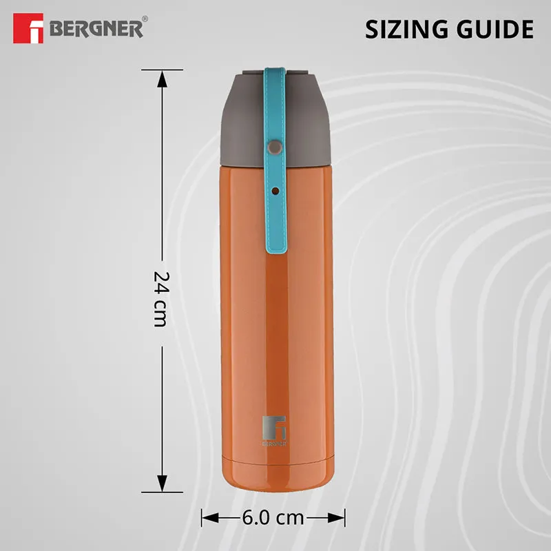 Bergner Oryn Double Walled Hot & Cold Flask (Orange) - 500 mL media 8