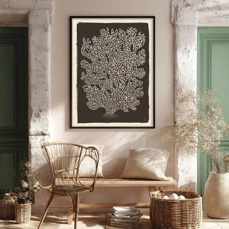 Tree of Life Illustration Canvas Wall Painting With Black Frame media 8
