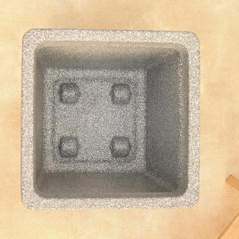 Ugaoo Barca Square Medium Planter - Grey media 6