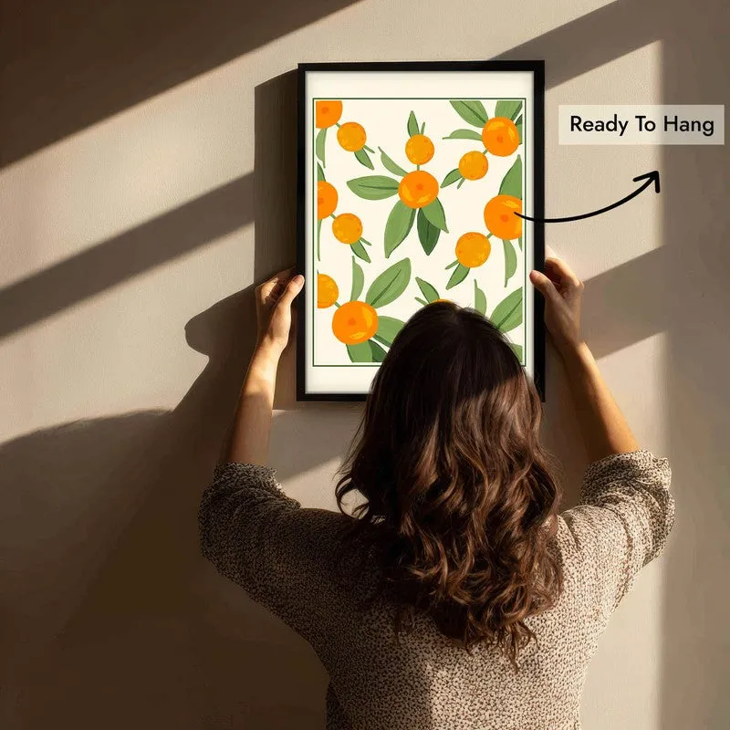 Citrus Aura Archival Canvas Wall Art - Black media 6