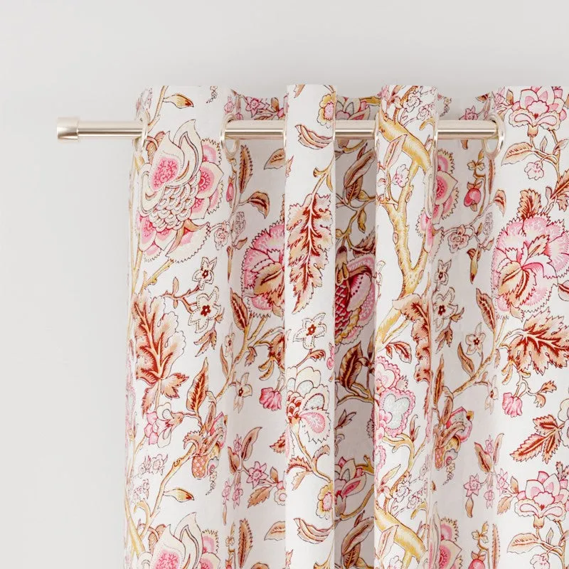 PetalCharm Cotton Curtain - Set Of Two media 3