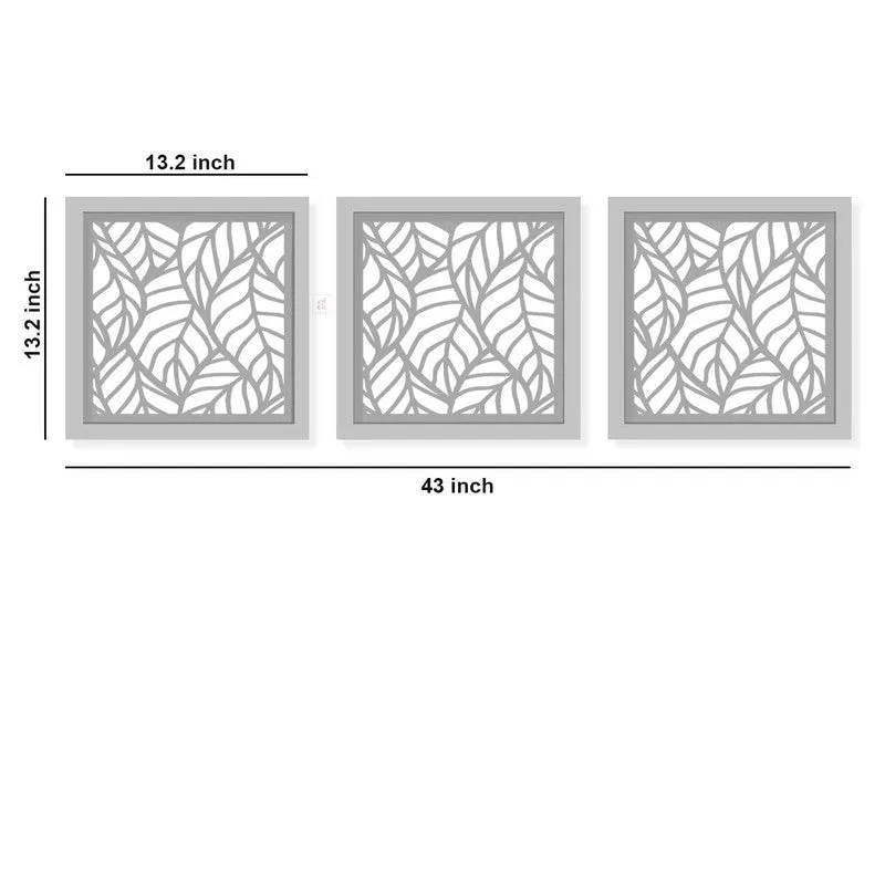 Opularch Wall Mirror With Wooden Frame (Dark Brown) - Set Of Three media 5