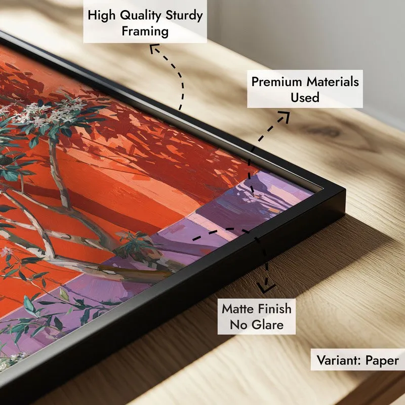 Autumra Canvas Wall Painting With Black Frame media 6