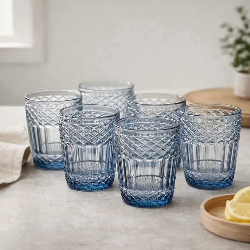 Urban Glass Drinking Glasses (300 mL Each) - Set Of Six media 1