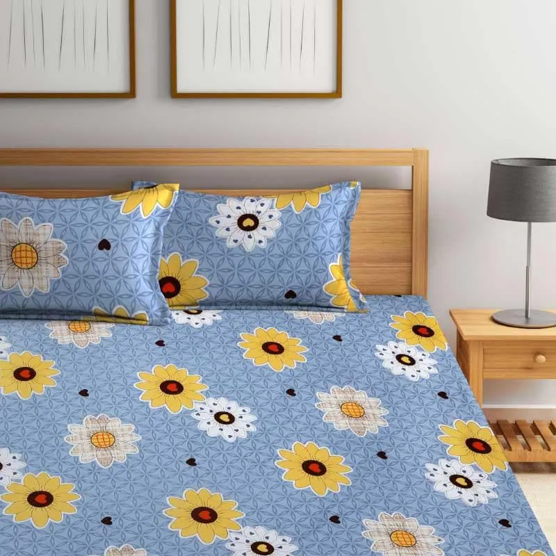 Sunfloral Spirit Microfiber Bedsheet - 130 GSM media 1