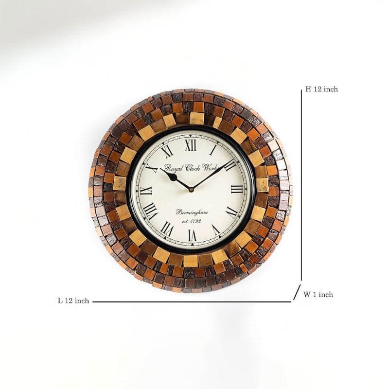 Brown Bordeaux Wall Clock media 5