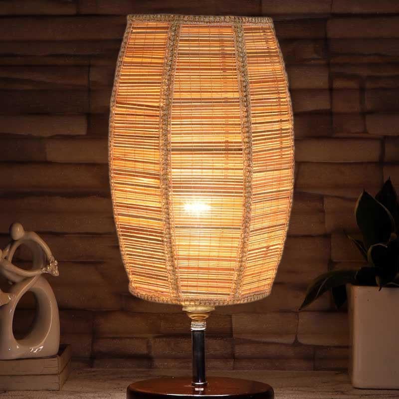 Mogo Bamboo Table Lamp - Beige,Brown